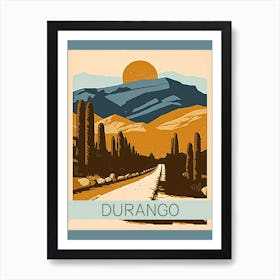 Durango Colorado Southwest Art Poster Art Print