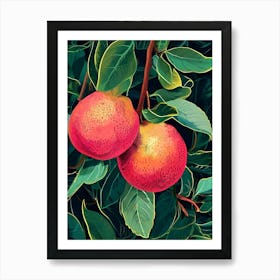 Peach Tree 1 Art Print