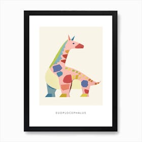 Nursery Dinosaur Art Euoplocephalus 2 Poster Affiche