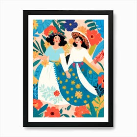 Mexican Women Art Print