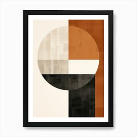 Mid Century Mirage; Geometric Whispers Art Print