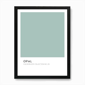 Opal Color Block Collection Poster