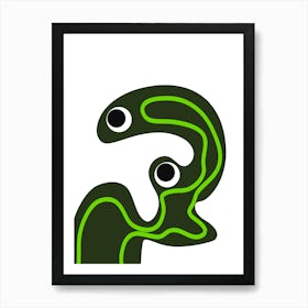 Wiggly Alien Art Print