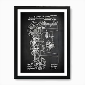 Barbed Fence Wire Machine Farm Print Decor Barbed Wire Patent Art Farm Decor Agriculture Art Agriculture Decor Fencing Ca948b1 Art Print