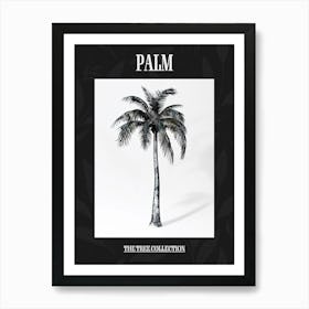 Palm Tree Pixel Illustration 1 Poster Art Print