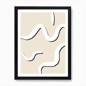 Neutral Waves Art Print