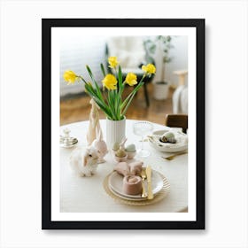 Easter Table Setting 24 Art Print