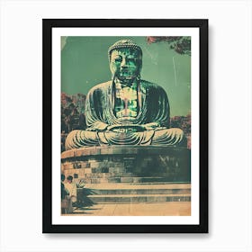 Great Buddha Of Kamakura Mid Century Modern 1 Art Print