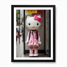 Hello Kitty In Tokyo Art Print