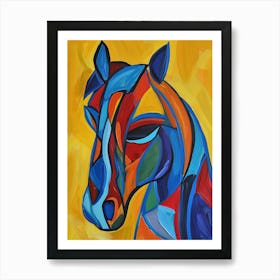 Abstract Horse Painting 1 Art Print