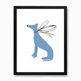 Greyhound Dog Kids Art Print