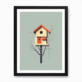 Minimalist Birdhouse2 Póster