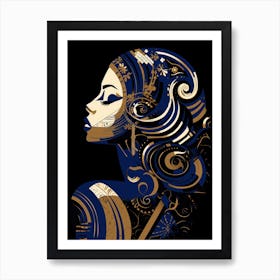 Woman'S Face 35 Art Print