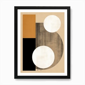 Ivory Potsdam Bauhaus Patterns Art Print