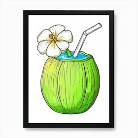 Coconut Drink 4 Art Print