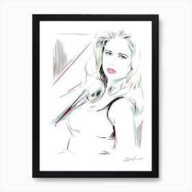 Buffy - Retro 80s Style 1 Art Print