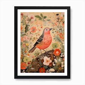 Cowbird 1 Detailed Bird Painting Art Print