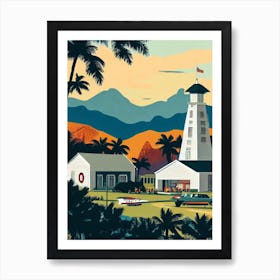 Pearl Harbor United States Vintage Poster harbour Art Print