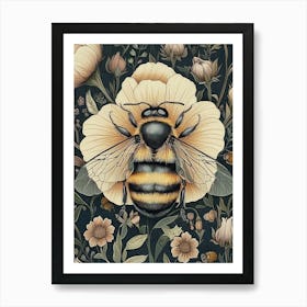 William Morris Bee 2 Vintage  Art Print