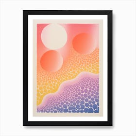 Abstract Landscape Risograph Style 23 Art Print