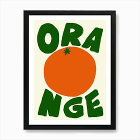 Orange Art Print Art Print