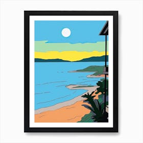 Minimal Design Style Of Malibu California, Usa 3 Art Print