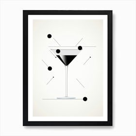 Mid Century Modern Aviation Floral Infusion Cocktail 2 Art Print