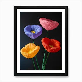 Bright Inflatable Flowers Poppy 3 Art Print