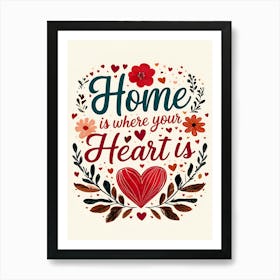 Home Is Where Your Heart Is Art Print