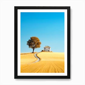 Lone Tree In A Field Art Print