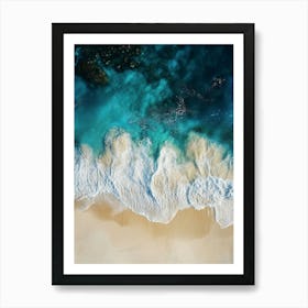 Aerial View Of A Beach 178 Art Print