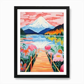 Lake View Mountain 2 Art Print