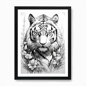 Tiger In The Forest Art Print