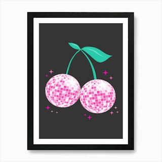 Floral Studio Disco Ball Print — Not Sorry Art