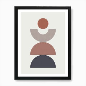 Circles in balance 3 Art Print