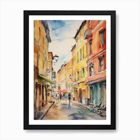 Terni, Italy Watercolour Streets 2 Art Print