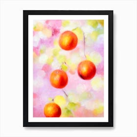 Orange 3 Painting Fruit Art Print