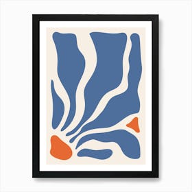 Blue And Orange Art Print