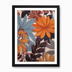 Fall Botanicals Delphinium 2 Art Print