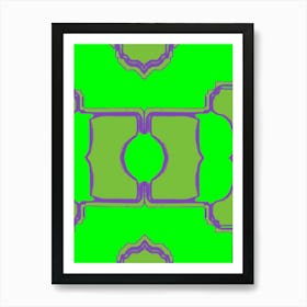 Green And Purple Art Print