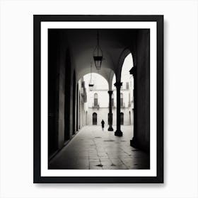 Valladolid, Spain, Black And White Analogue Photography 2 Art Print