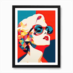 Sleek Pop Art American Beauty Art Print