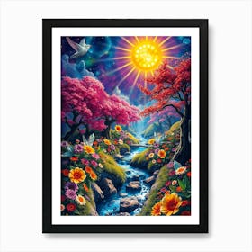 Rainbow In The Sky 2 Art Print