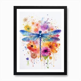 Sunset Dragonfly 8 Art Print