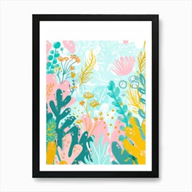 Watercolor Floral Painting 4 Art Print