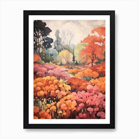 Autumn Gardens Painting Shanghai Botanical Garden China Art Print