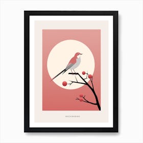 Minimalist Mockingbird 1 Bird Poster Art Print