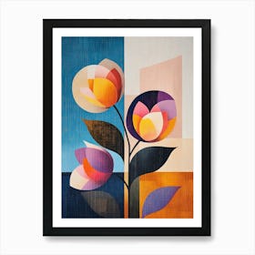 Abstract Flowers 18 Art Print