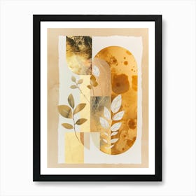 Gold Leaf 4 Art Print