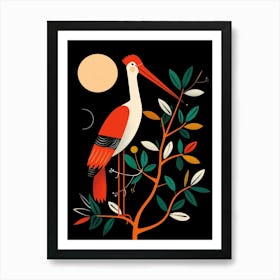 Stork In The Tree Art Print